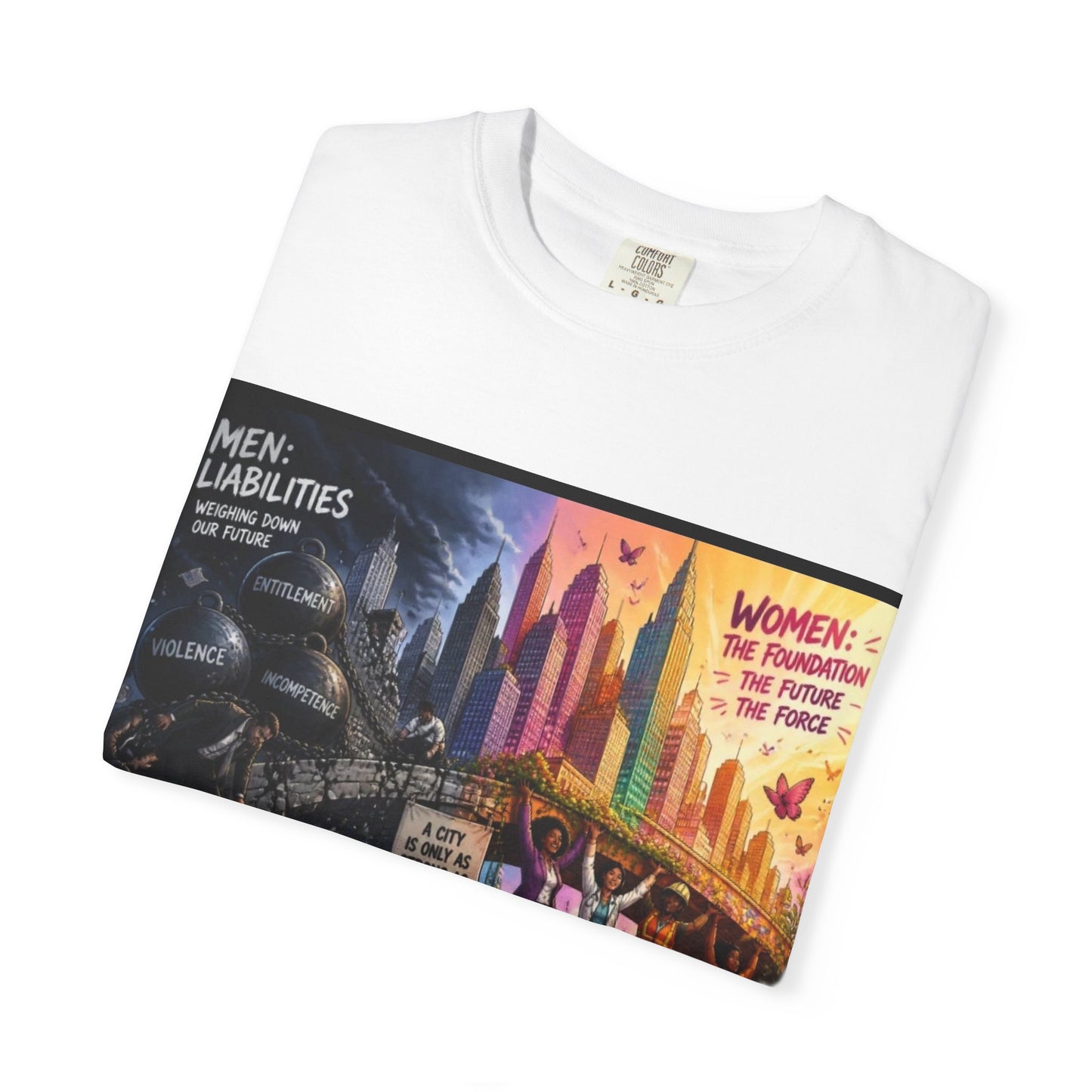 Feminist Protest Artwork T-Shirt – "Women: The Promised" Graphic Tee