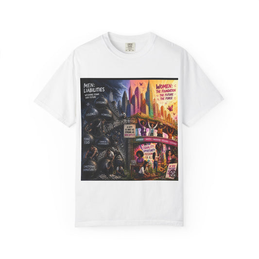 Feminist Protest Artwork T-Shirt – "Women: The Promised" Graphic Tee